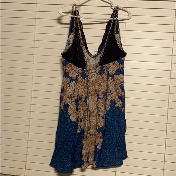 FREE PEOPLE BOHO FLOWY SLIP SUN TANK DRESS A3C - Picture 2 of 4